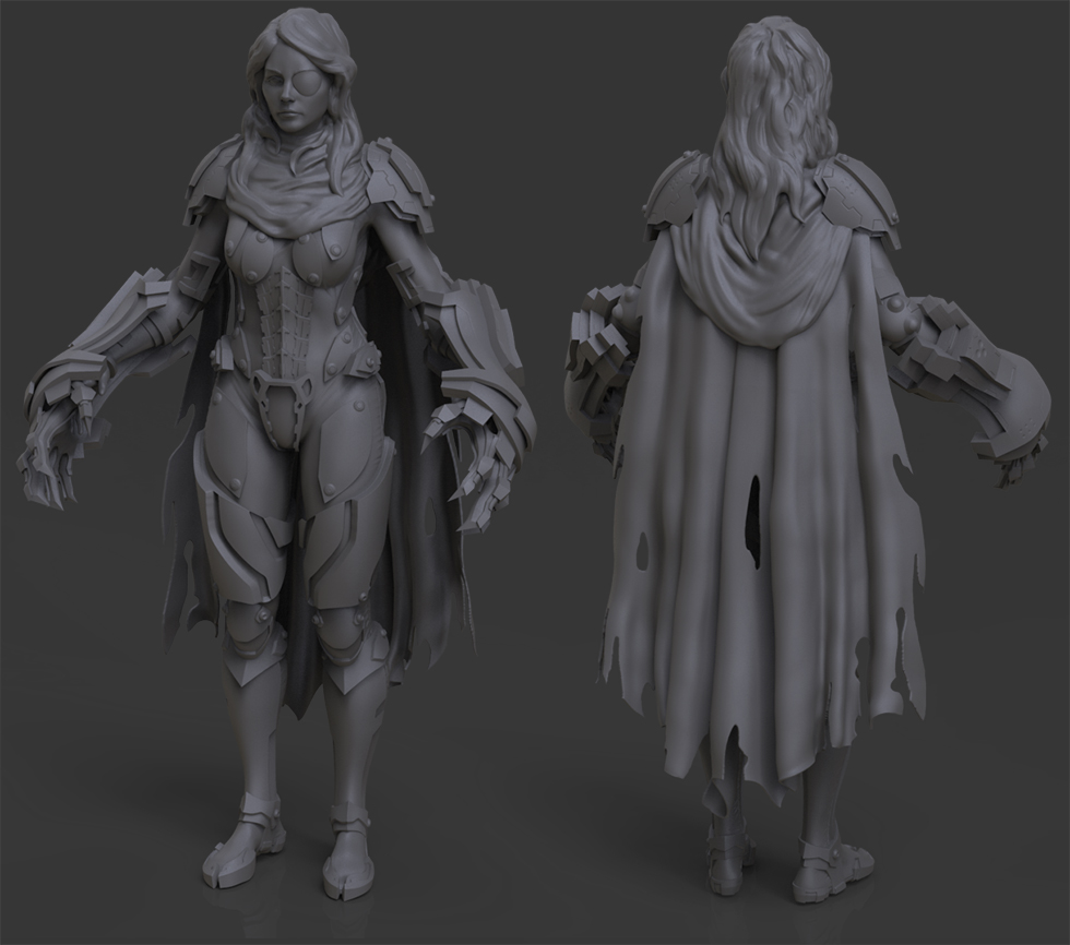 Bunny Hands High Poly