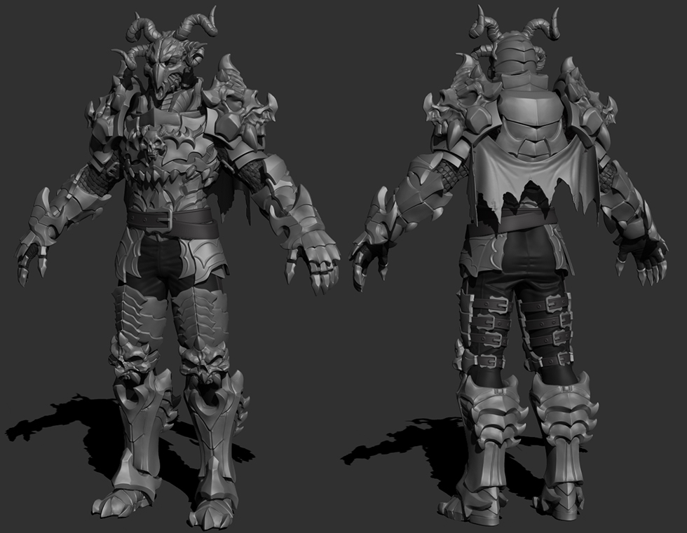 Skull Knight High Poly